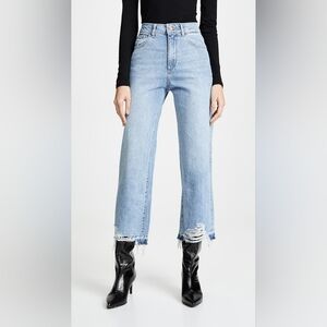 DL1961 Hepburn High Rise Wide Leg, Size 25